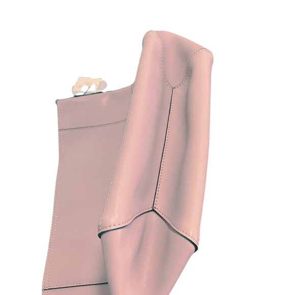 BOSTANTEN Pink Leather Shoulder Bag with Inner Pouch - Picture 9 of 12